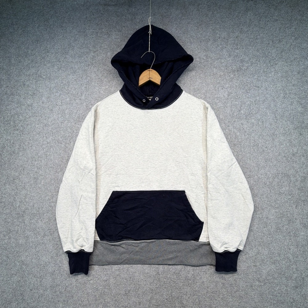 Wallace & Barnes Men's Colorblock Pullover Hoodie Gray Size Large